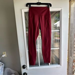 maroon leggings size small